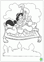 Aladdin_Jasmine-coloringPage-001
