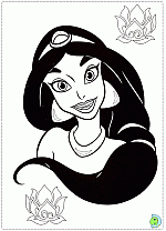 Aladdin_Jasmine-coloringPage-007