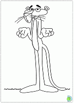 Pink Panther coloring pages, Pink Panther printable coloring pages