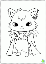Jewelpet coloring pages, Jewelpet printable coloring page- DinoKids.org