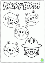 Angry Birds coloring pages, Angry Birds coloring book- DinoKids.org