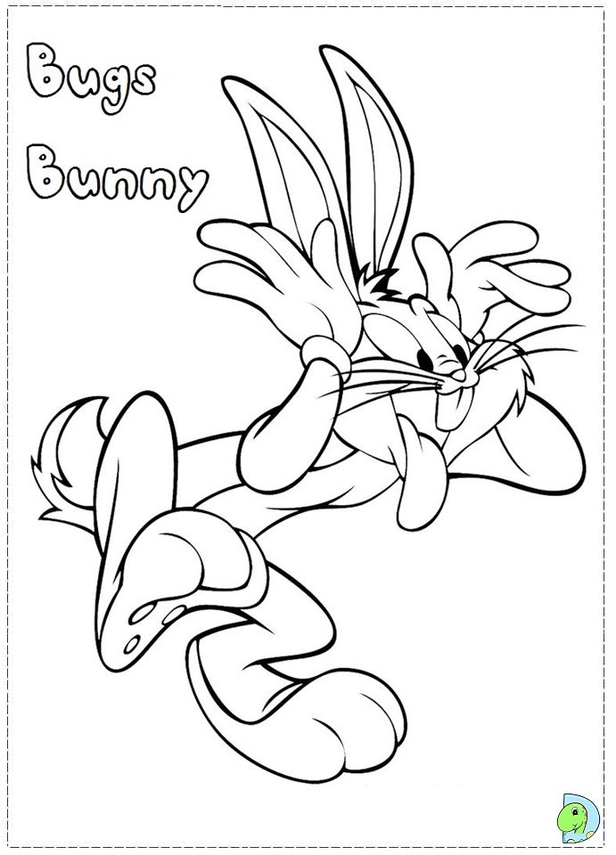 Bugs Bunny coloring page- DinoKids.org