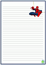 Spiderman-Writing_Paper-16