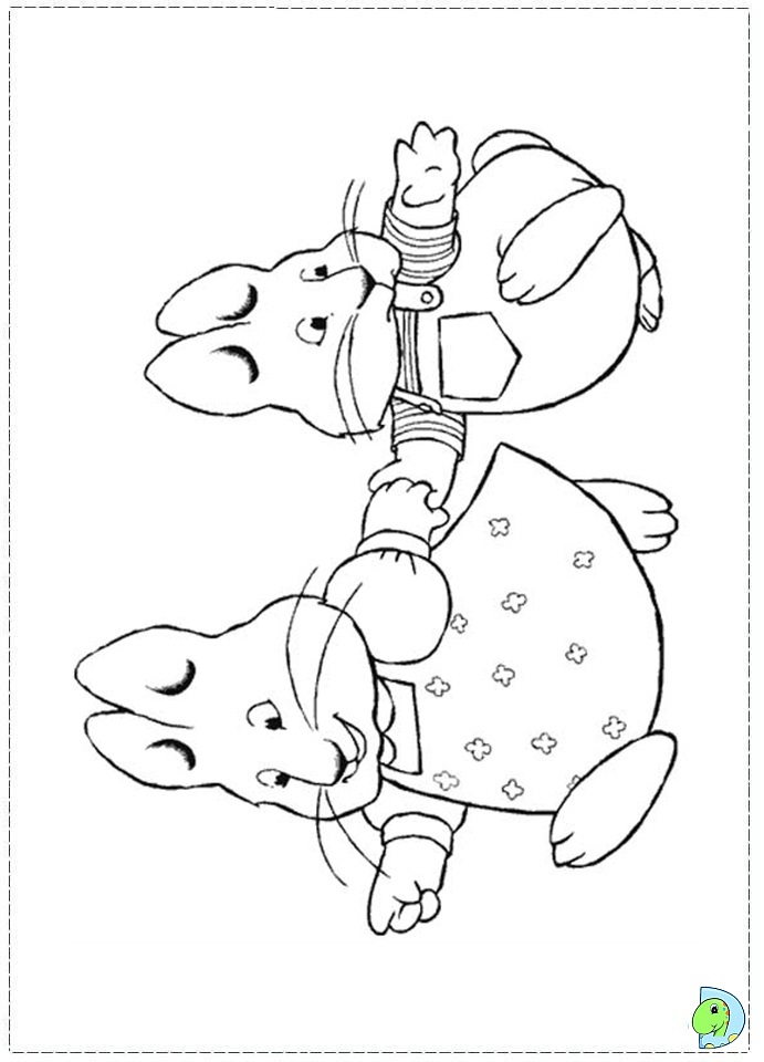 max and ruby coloring pages