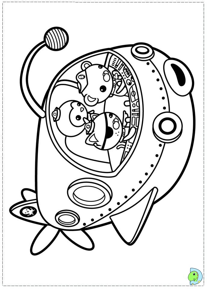 octonauts characters coloring pages - photo #9