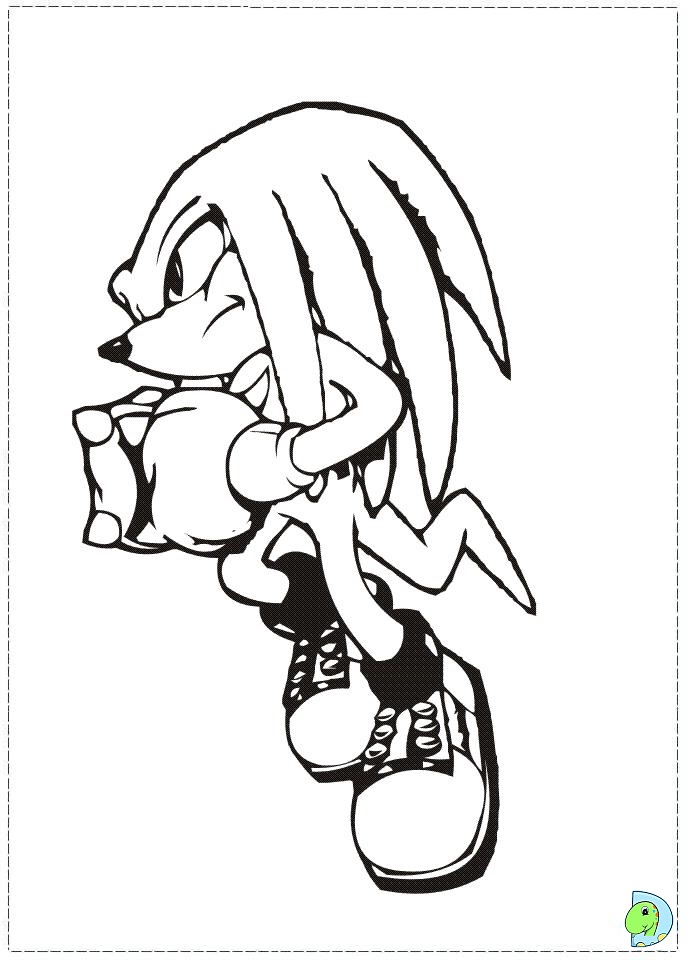 Sonic Coloring Page DinoKids