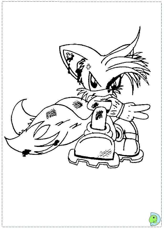 Sonic Coloring Page DinoKids