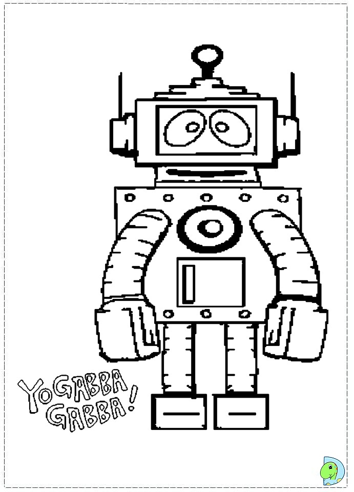 gabba gabba coloring pages - photo #29