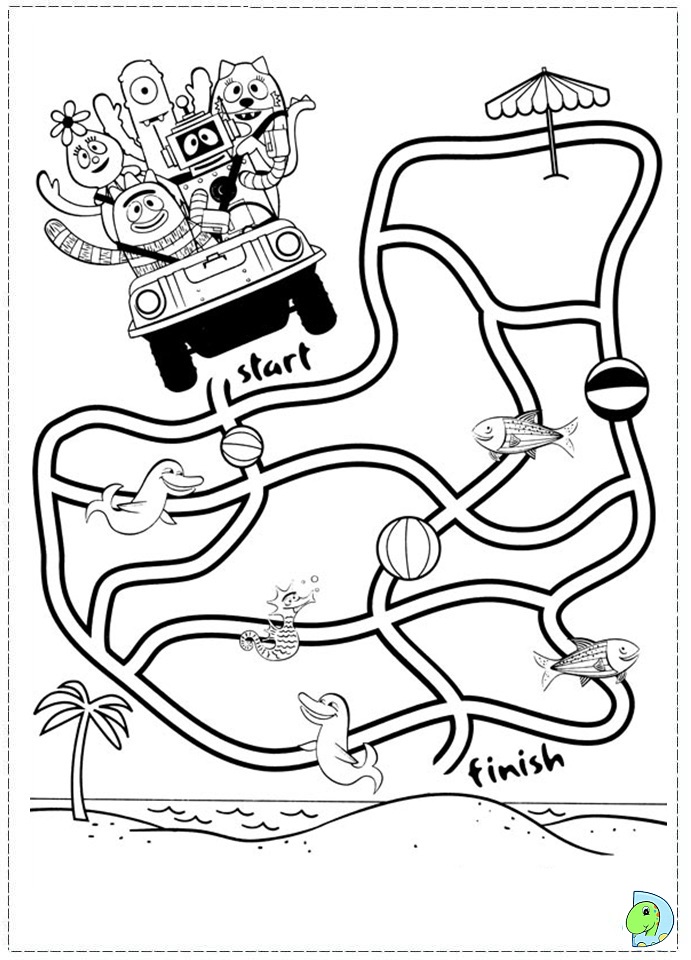 Yo gabba Gabba Coloring page- DinoKids.org
