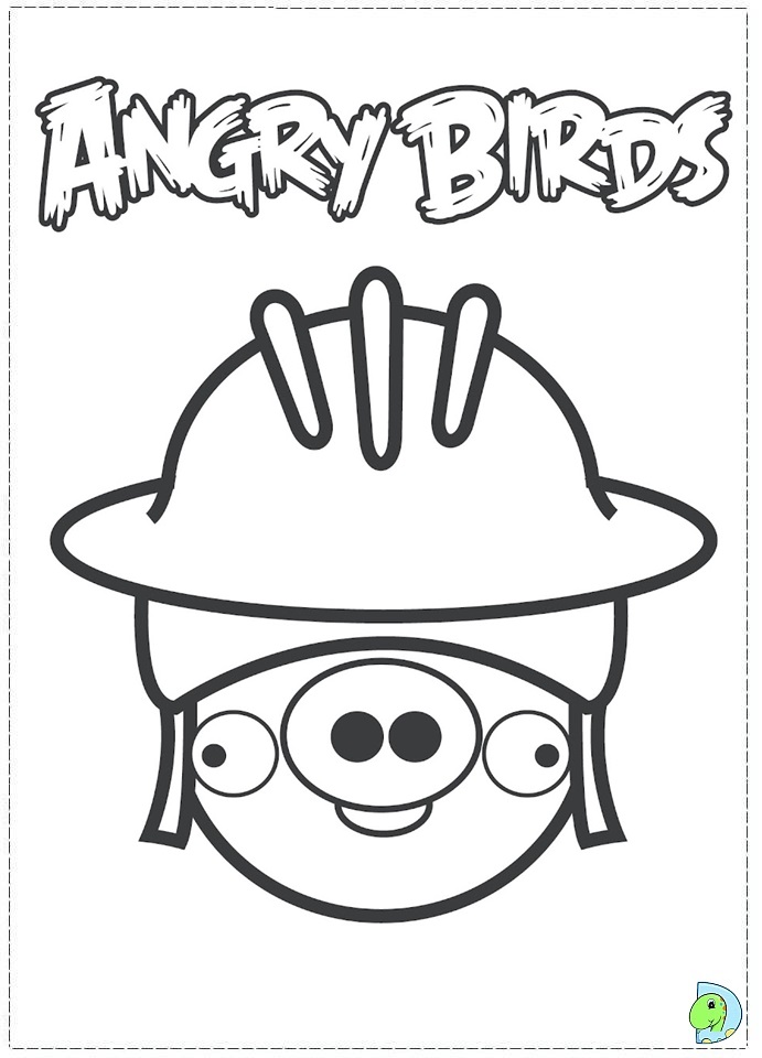 Angry Birds Coloring page- DinoKids.org