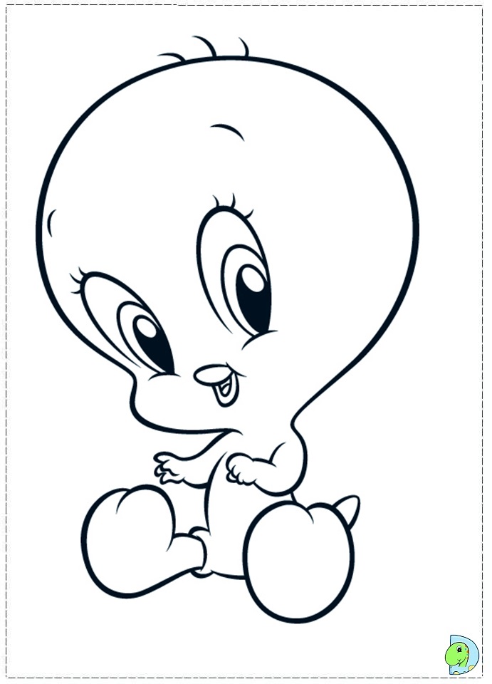Baby Looney Tunes Coloring page DinoKidsorg