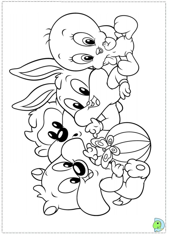 Baby Looney Tunes Coloring page- DinoKids.org