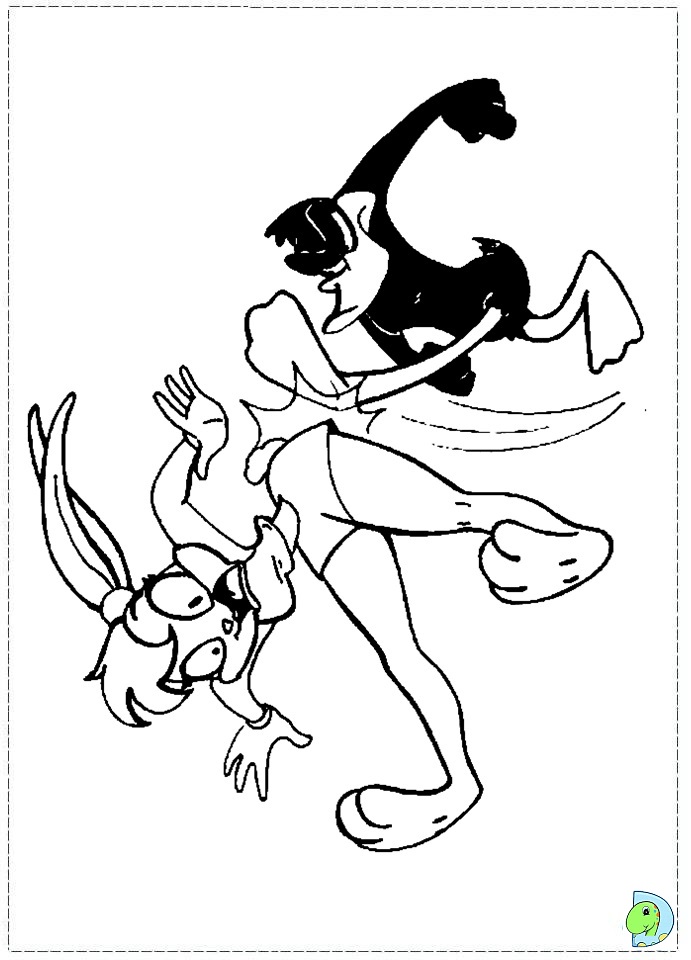 daffy duck and bugs bunny coloring pages - photo #34