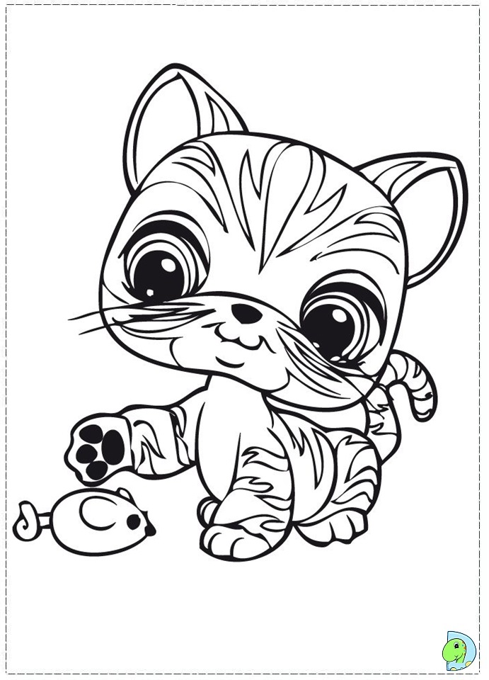zoe littlest pet shop coloring page