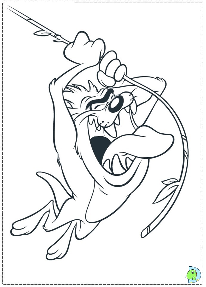 tazmanian coloring pages - photo #7