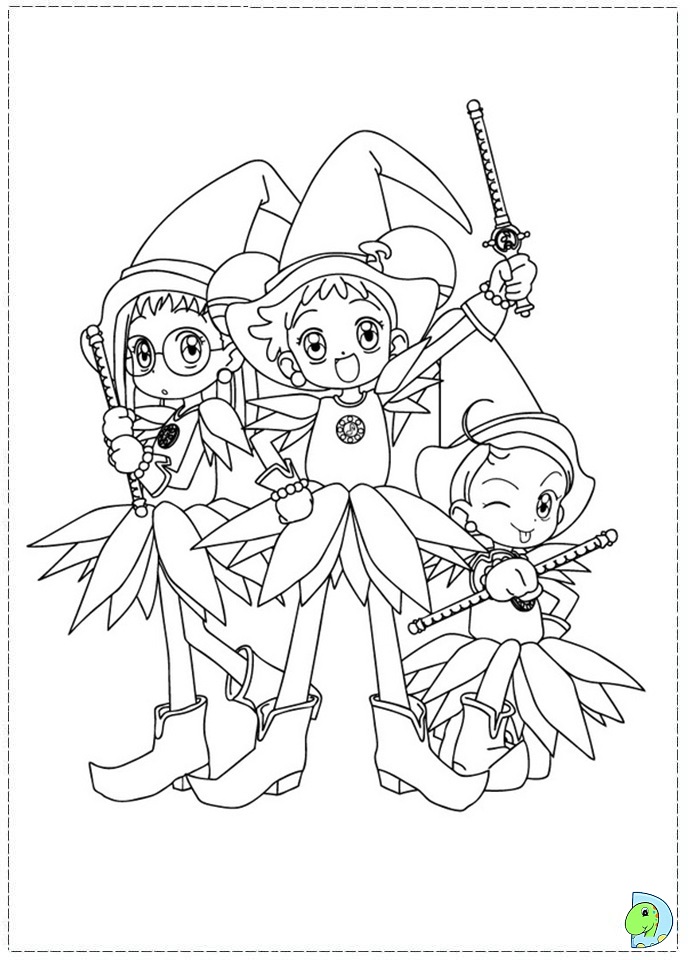 ojamajo doremi coloring pages - photo #18