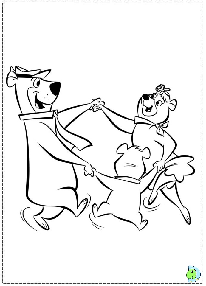 yogi bear coloring pages for kids - photo #48