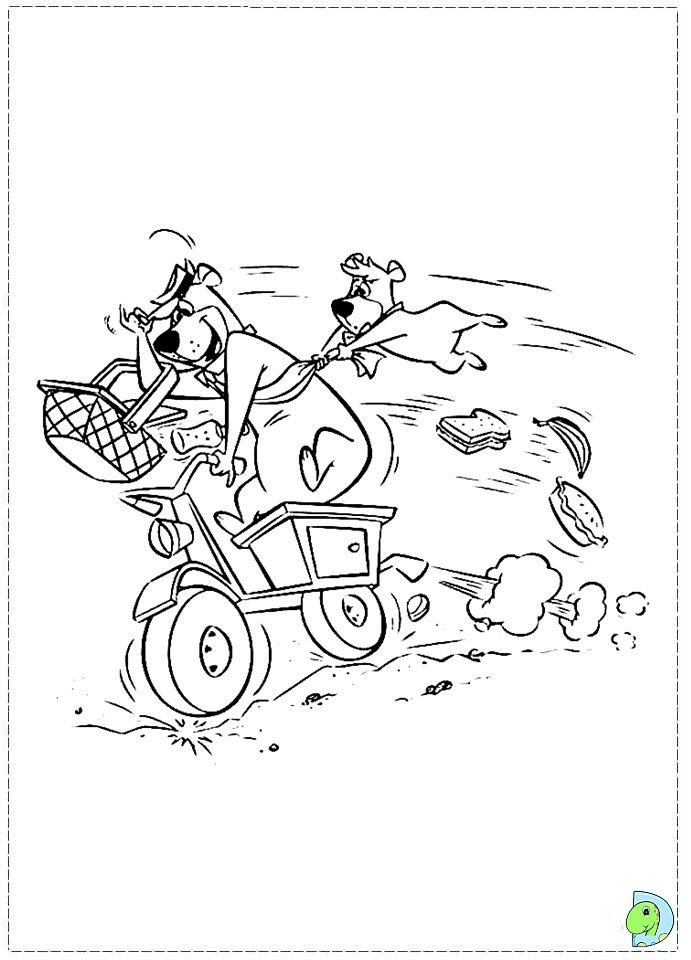 yogi bear coloring pages for kids - photo #17
