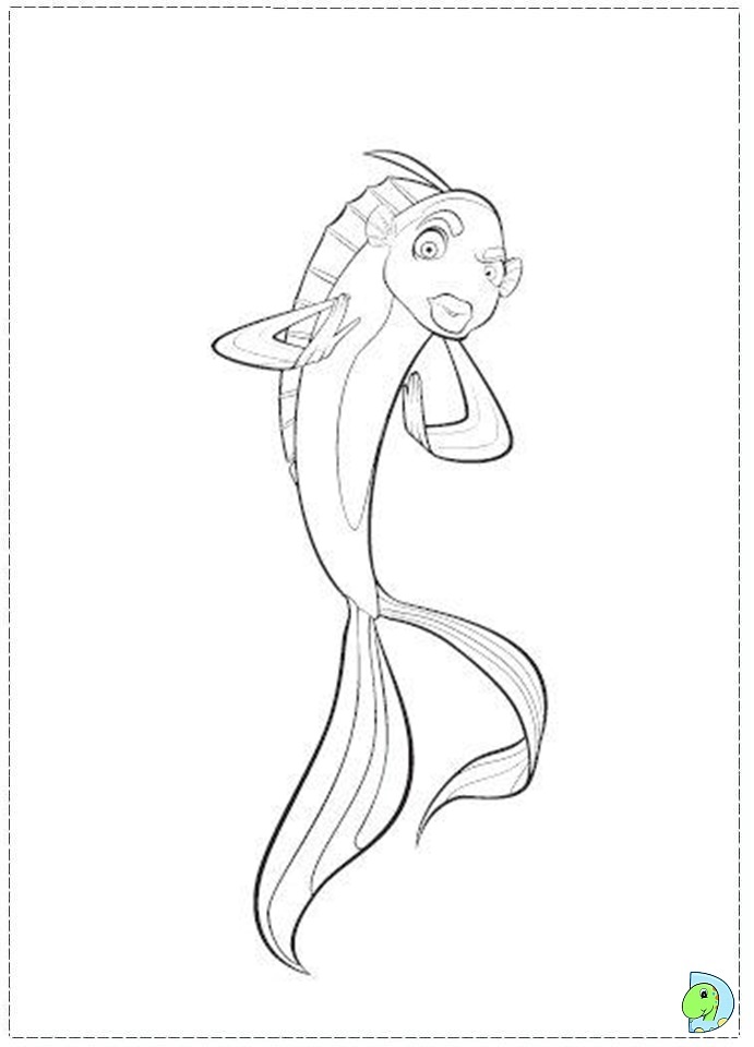 disney shark tale coloring pages - photo #40