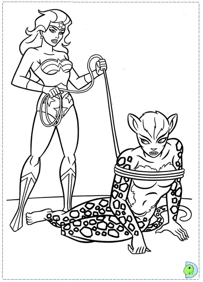 Wonder Woman coloring page- DinoKids.org