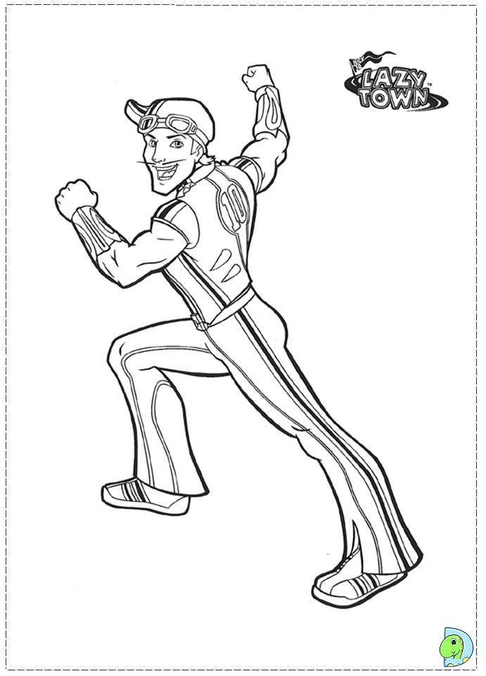Lazy Town Sheets Coloring Pages 