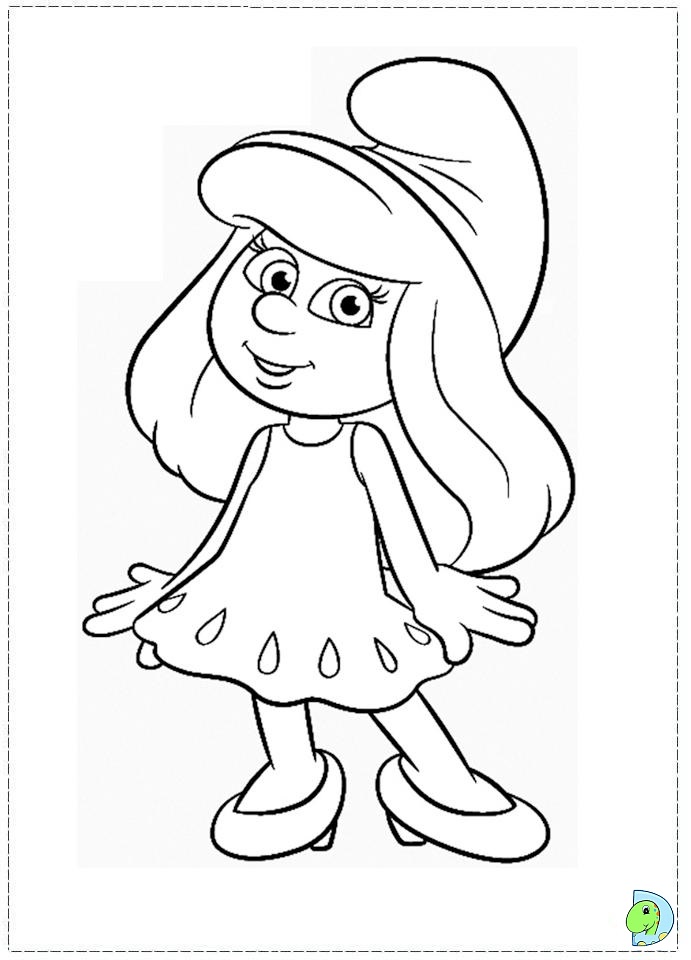 smurfs coloring pages free - photo #21