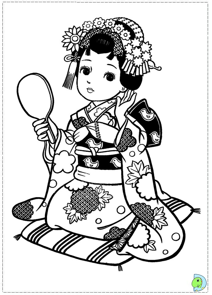 Coloring pages - Japanese style on Pinterest | Coloring Books, Picasa