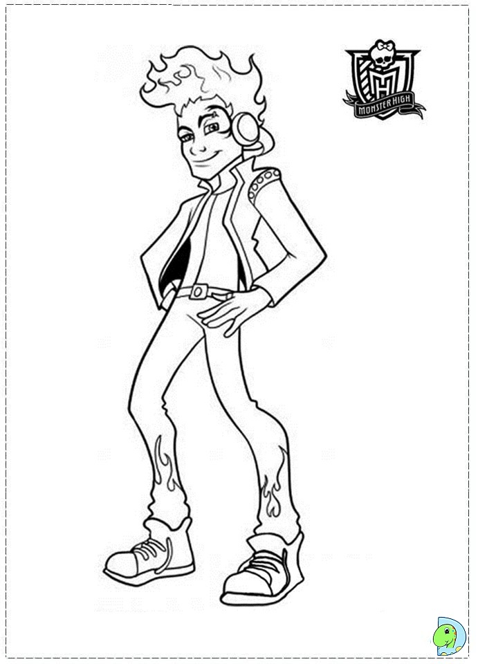 Monster High Coloring Page DinoKids