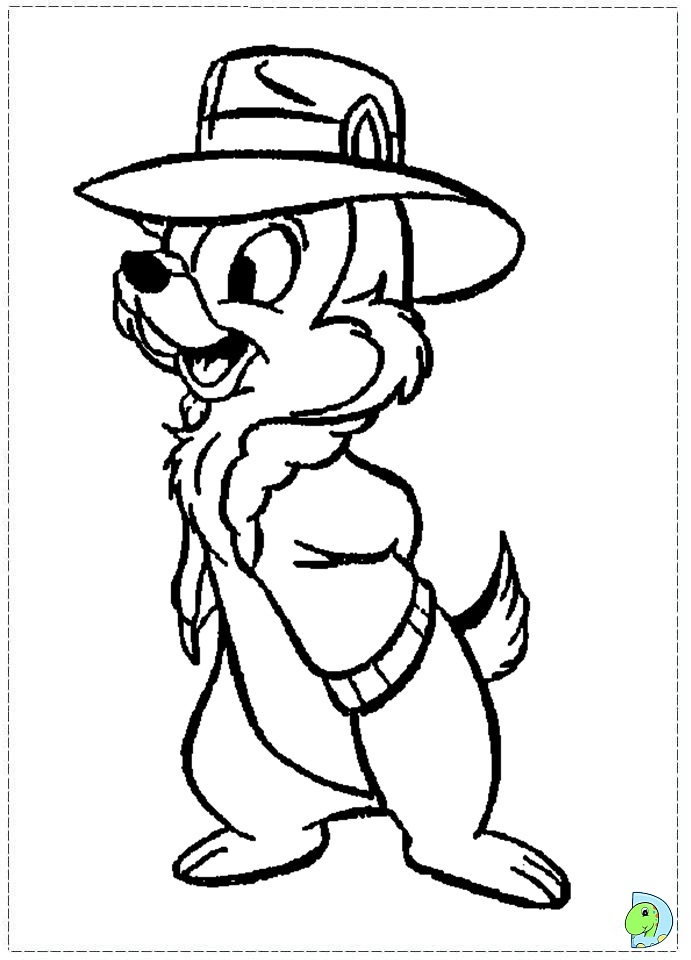 baby chip n dale coloring pages - photo #45