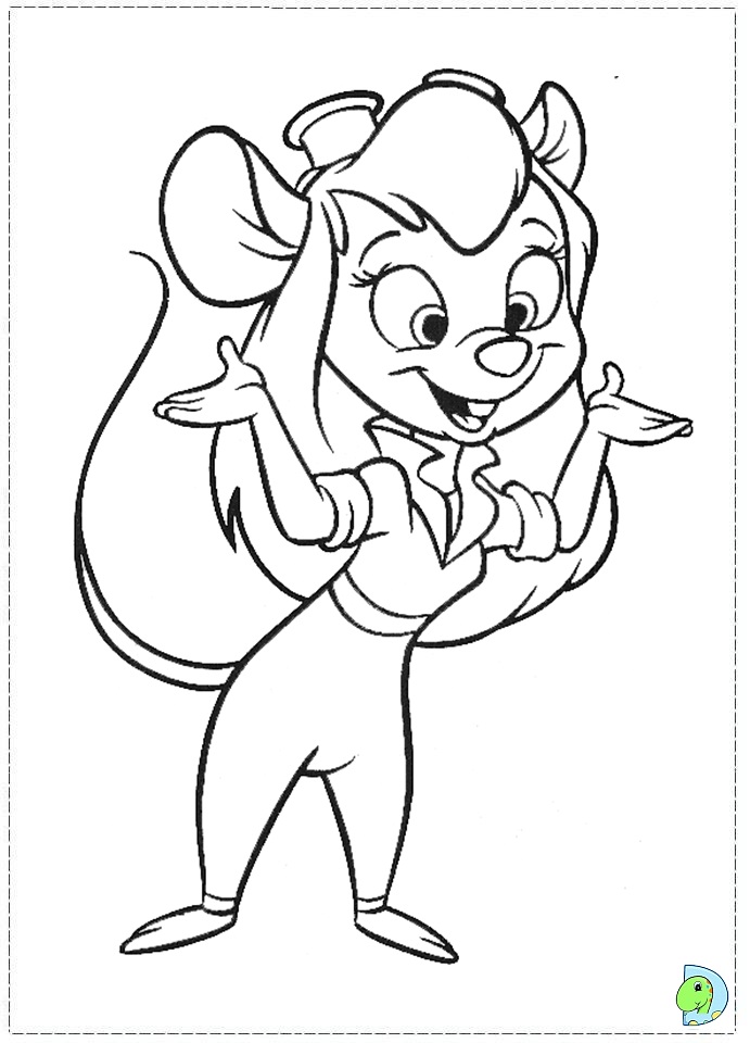 chip and dale rescue rangers coloring pages - photo #2