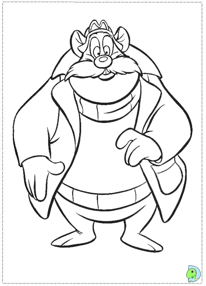 chip and dale rescue rangers coloring pages - photo #8
