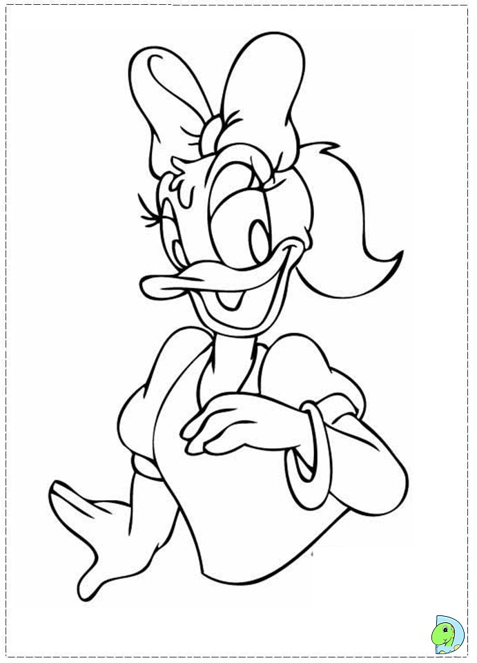 daisy duck coloring pages - photo #35
