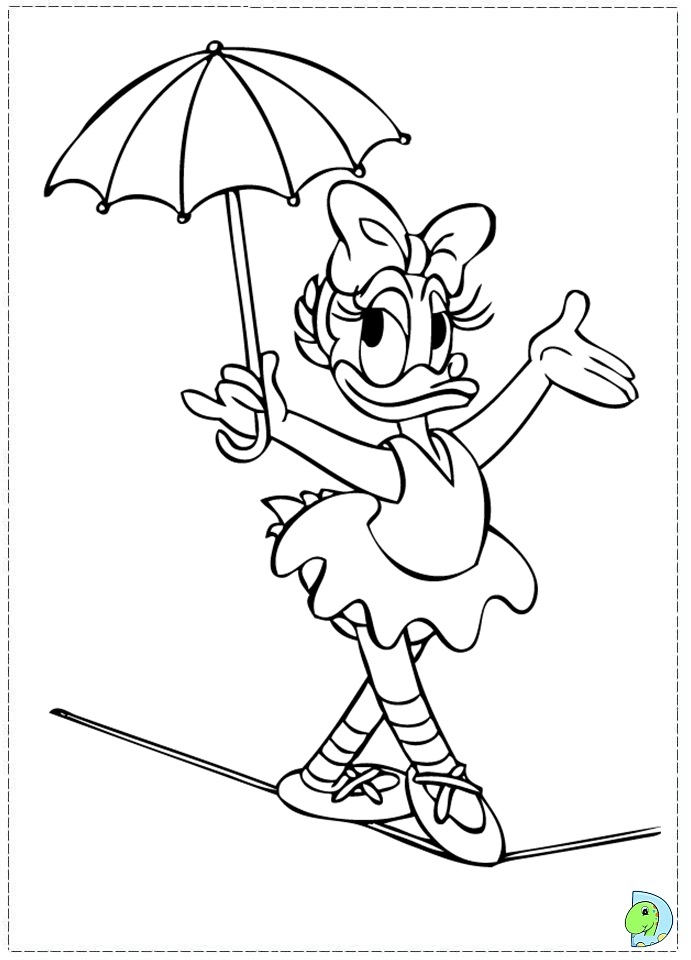 daisy and donald duck coloring pages - photo #47