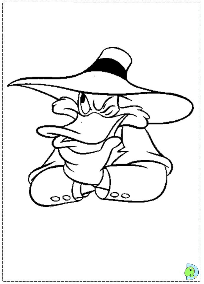 dark wing duck coloring pages - photo #19