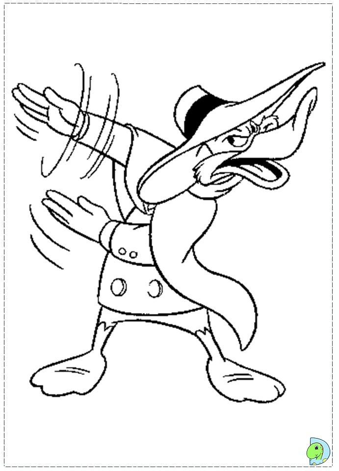 dark wing duck coloring pages - photo #31