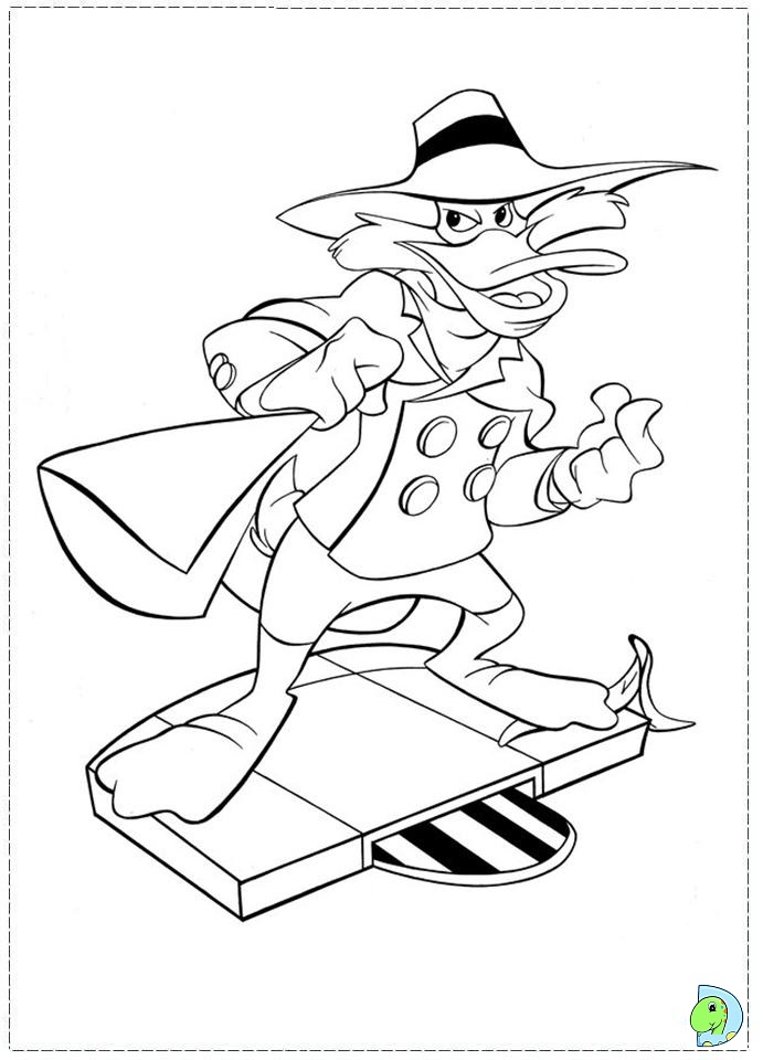 dark wing duck coloring pages - photo #30