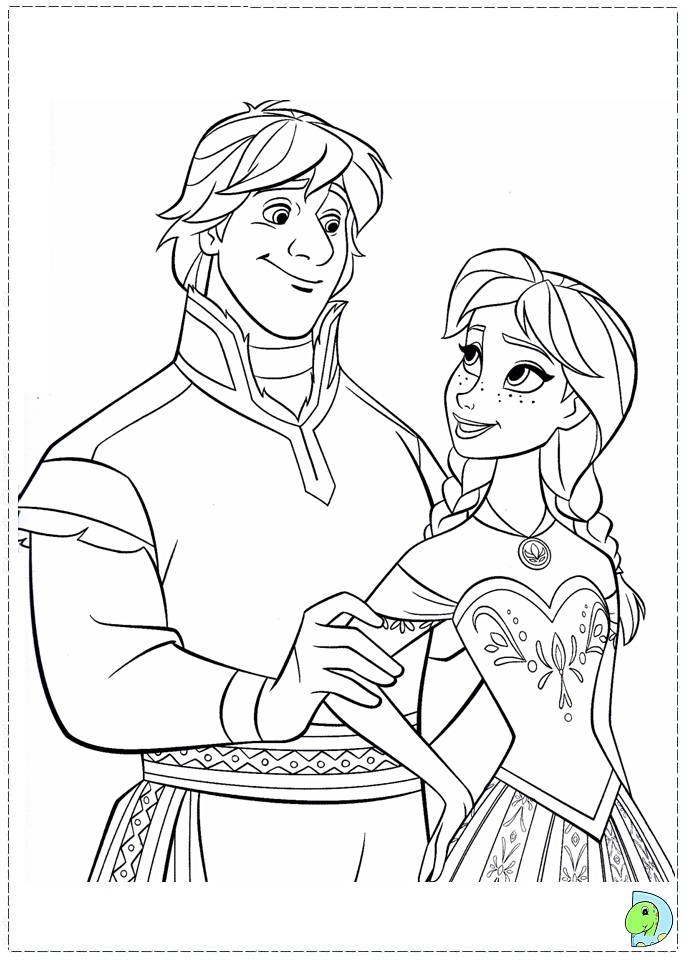 Frozen coloring pages, Disney's Frozen coloring page - DinoKids.org