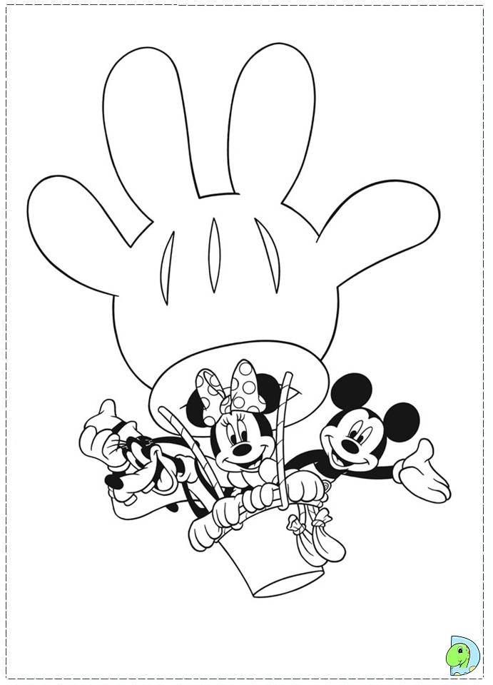 Mickey Mouse Clubhouse Coloring Page DinoKids