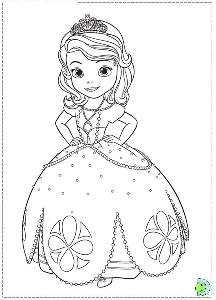 Sofia the first Coloring pages and Sofia the first movie