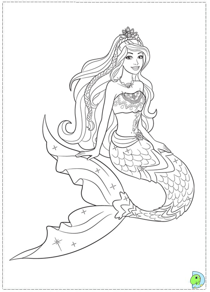 Barbie in a Mermaid Tale coloring page DinoKidsorg