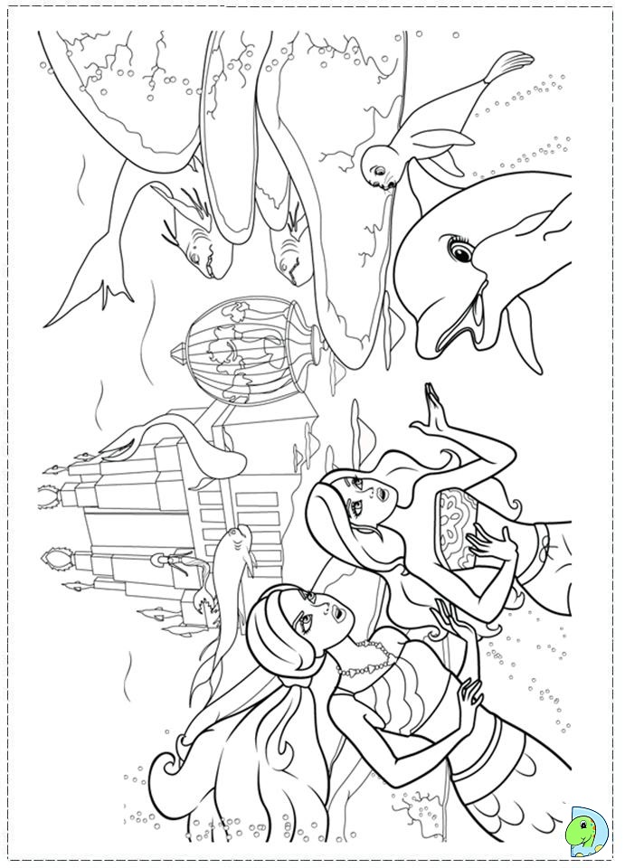 Barbie in a Mermaid Tale coloring page DinoKidsorg