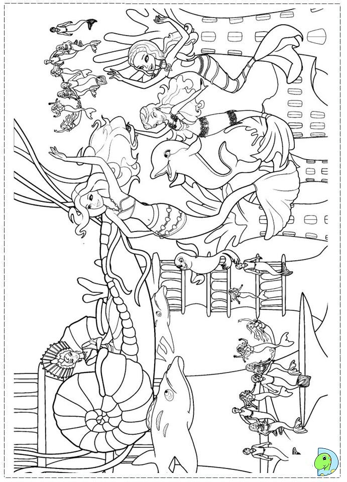 Barbie in a Mermaid Tale coloring page- DinoKids.org
