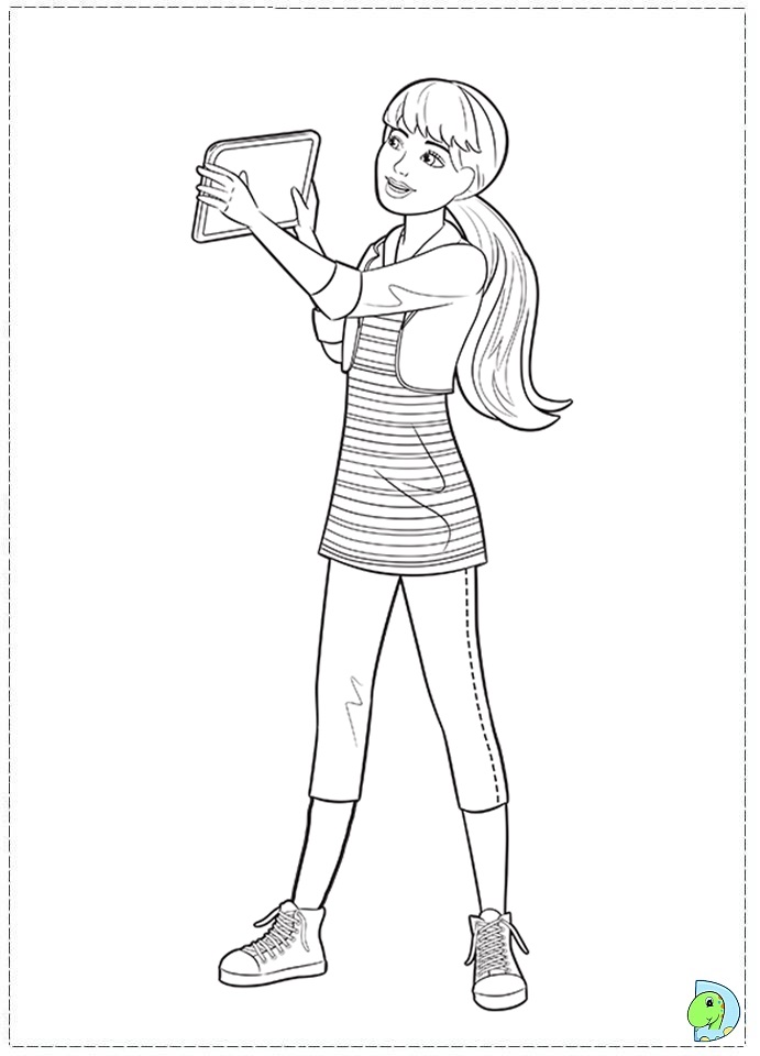 Barbie Skipper Coloring Pages Prince Ponytail