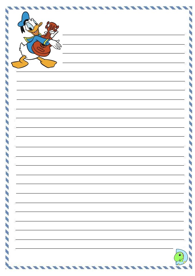 Duck writing paper
