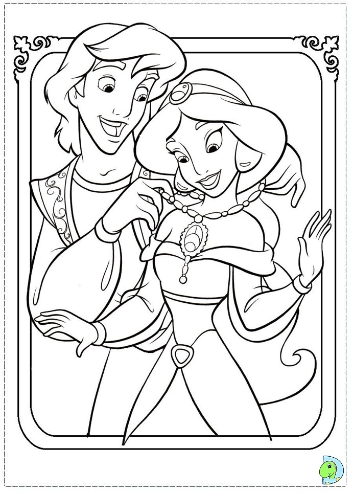 Aladdin Coloring Page DinoKids Aladdin Coloring Page DinoKids
