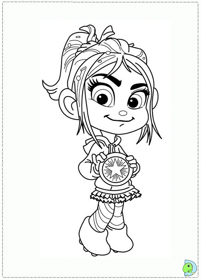 vanellope coloring pages
