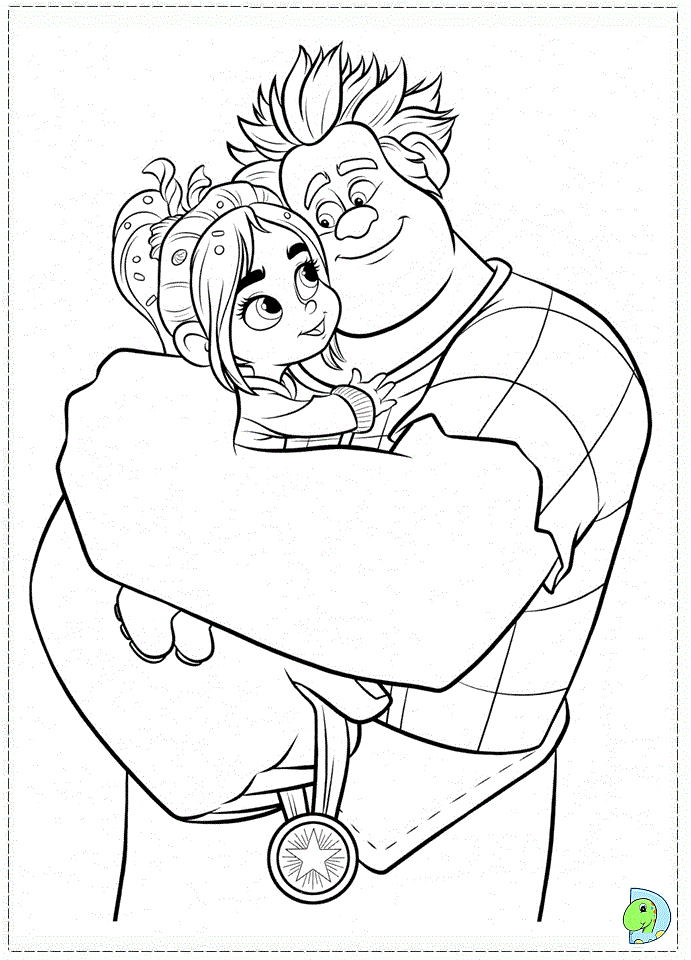 wreck it ralph coloring pages vanellope
