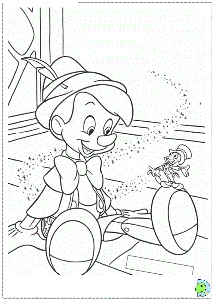 Pinocchio Coloring page- DinoKids.org
