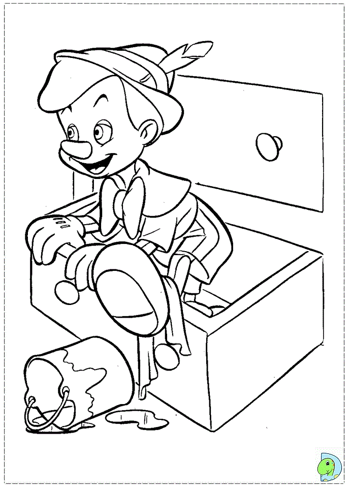 Download Pinocchio Coloring page- DinoKids.org