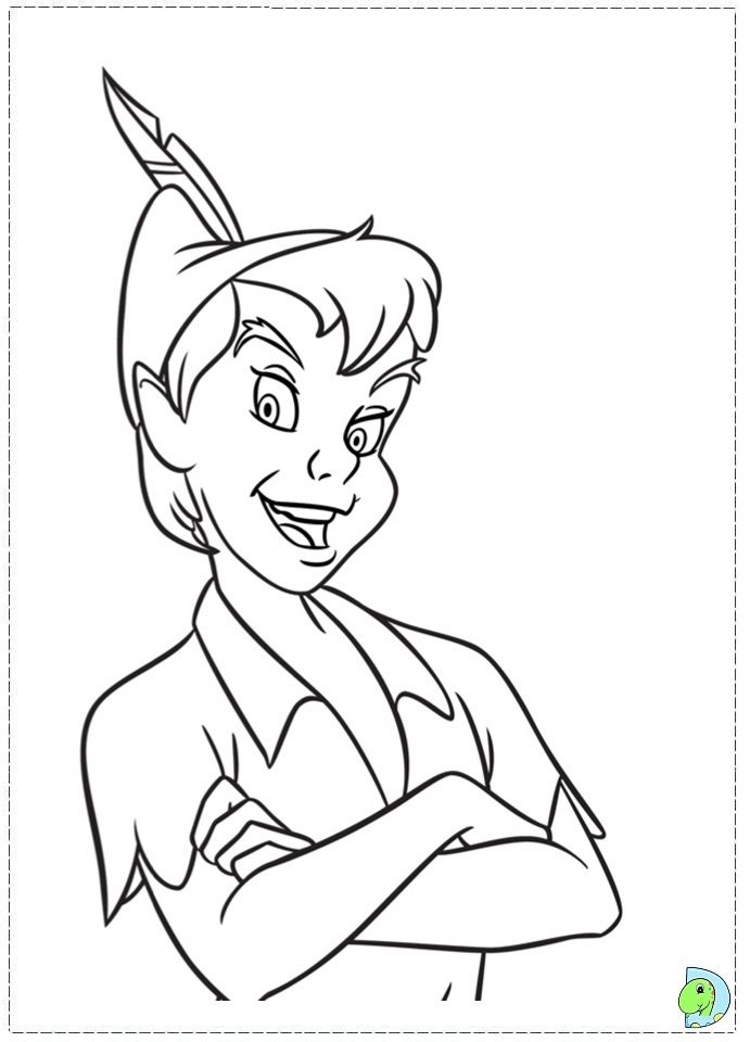 Peter Pan coloring page- DinoKids.org